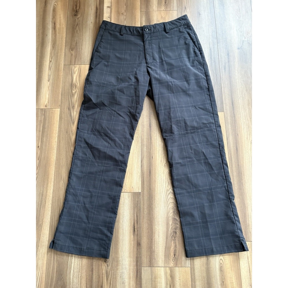 Under Armour Men's Sz 36x32 Performance Golf Pants‎ Plaid Gray